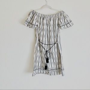 Boho| striped Linen Cotton Print Dress